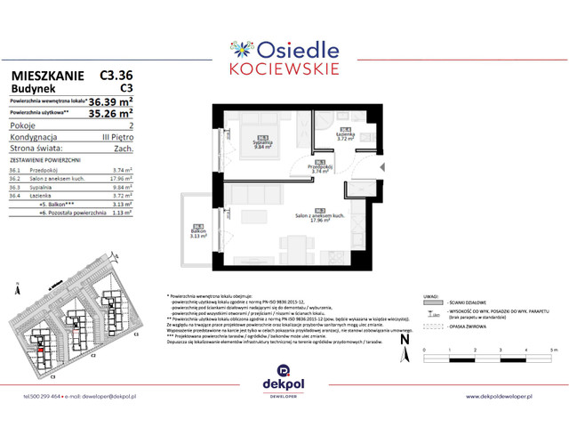 Mieszkanie w inwestycji Osiedle Kociewskie etap III, symbol C3.36 » nportal.pl