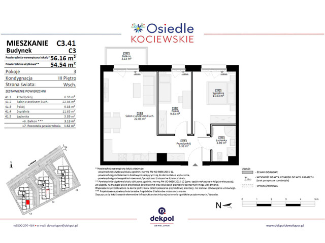 Mieszkanie w inwestycji Osiedle Kociewskie etap III, symbol C3.41 » nportal.pl