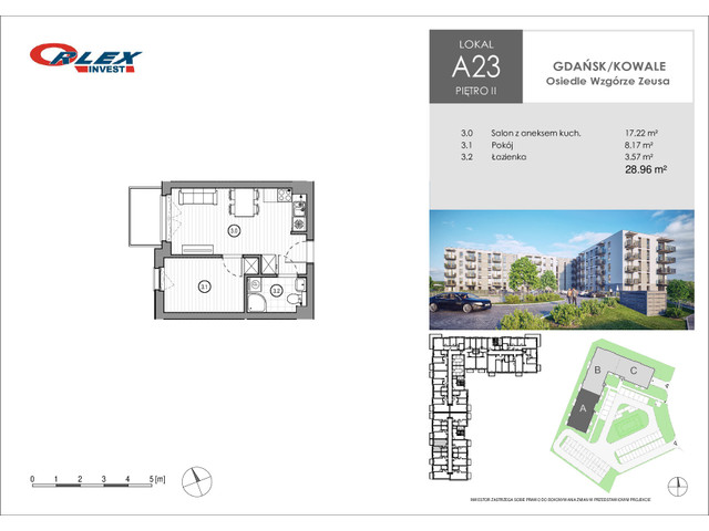 Mieszkanie w inwestycji Wzgórze Zeusa Gdańsk/Kowale, symbol A23 » nportal.pl