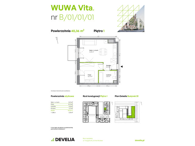 Mieszkanie w inwestycji WUWA Vita, symbol B.01.01.01 » nportal.pl
