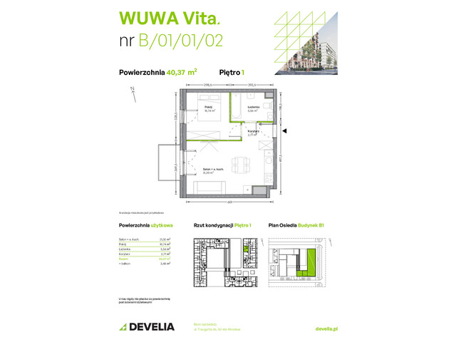 Mieszkanie w inwestycji WUWA Vita, symbol B.01.01.02 » nportal.pl