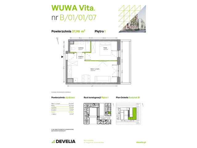 Mieszkanie w inwestycji WUWA Vita, symbol B.01.01.07 » nportal.pl