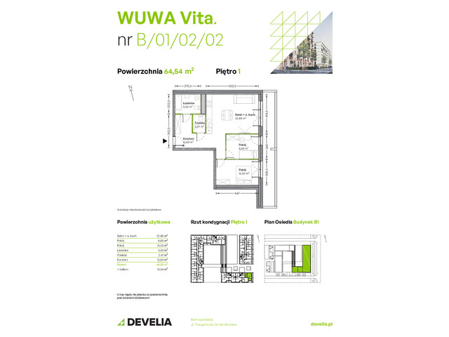 Mieszkanie w inwestycji WUWA Vita, symbol B.01.02.02 » nportal.pl