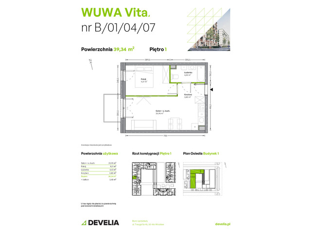 Mieszkanie w inwestycji WUWA Vita, symbol B.01.04.07 » nportal.pl