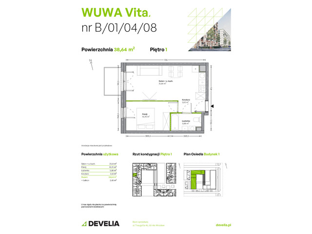 Mieszkanie w inwestycji WUWA Vita, symbol B.01.04.08 » nportal.pl