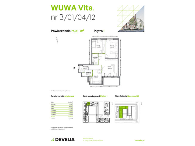 Mieszkanie w inwestycji WUWA Vita, symbol B.01.04.12 » nportal.pl