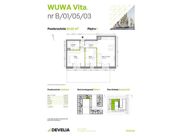 Mieszkanie w inwestycji WUWA Vita, symbol B.01.05.03 » nportal.pl