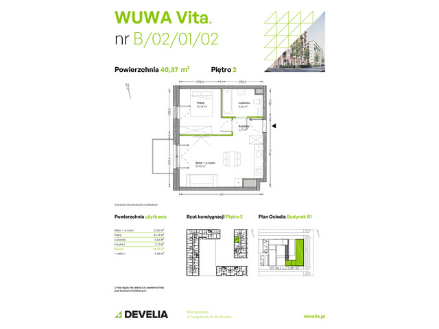 Mieszkanie w inwestycji WUWA Vita, symbol B.02.01.02 » nportal.pl