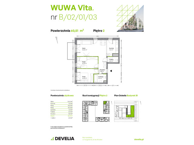 Mieszkanie w inwestycji WUWA Vita, symbol B.02.01.03 » nportal.pl