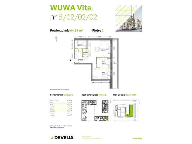 Mieszkanie w inwestycji WUWA Vita, symbol B.02.02.02 » nportal.pl