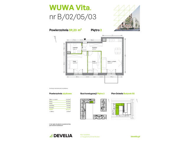 Mieszkanie w inwestycji WUWA Vita, symbol B.02.05.03 » nportal.pl