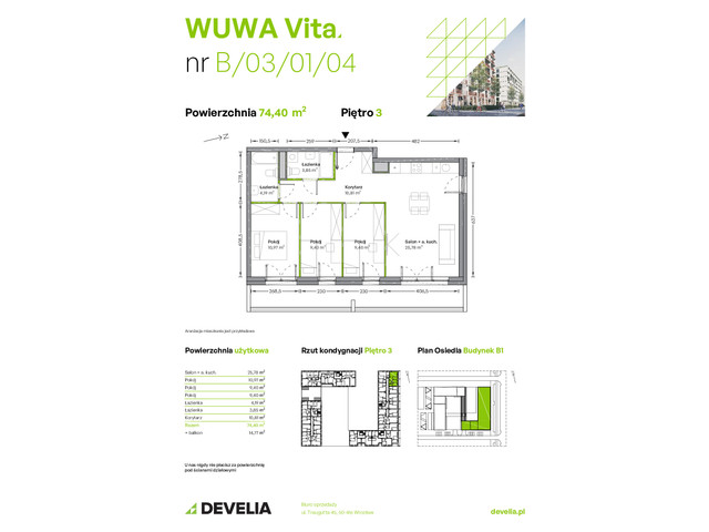 Mieszkanie w inwestycji WUWA Vita, symbol B.03.01.04 » nportal.pl
