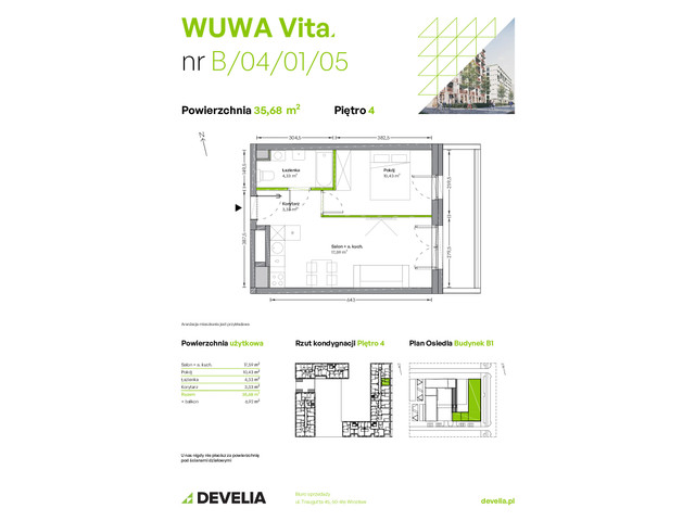 Mieszkanie w inwestycji WUWA Vita, symbol B.04.01.05 » nportal.pl