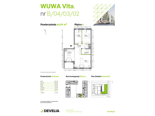 Mieszkanie w inwestycji WUWA Vita, symbol B.04.03.02 » nportal.pl