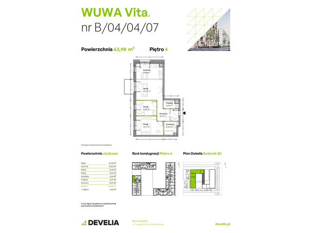 Mieszkanie w inwestycji WUWA Vita, symbol B.04.04.07 » nportal.pl