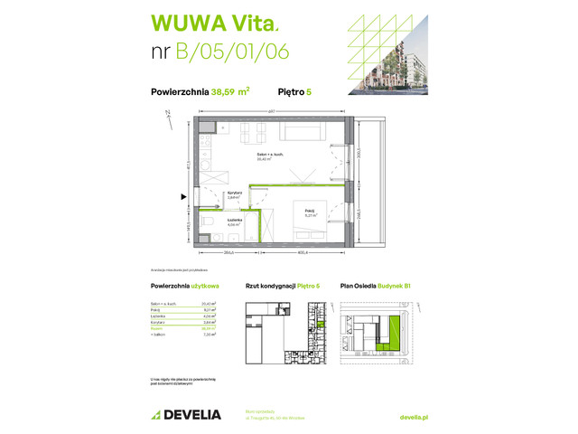 Mieszkanie w inwestycji WUWA Vita, symbol B.05.01.06 » nportal.pl