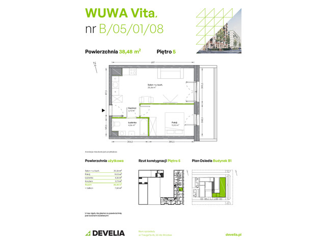 Mieszkanie w inwestycji WUWA Vita, symbol B.05.01.08 » nportal.pl