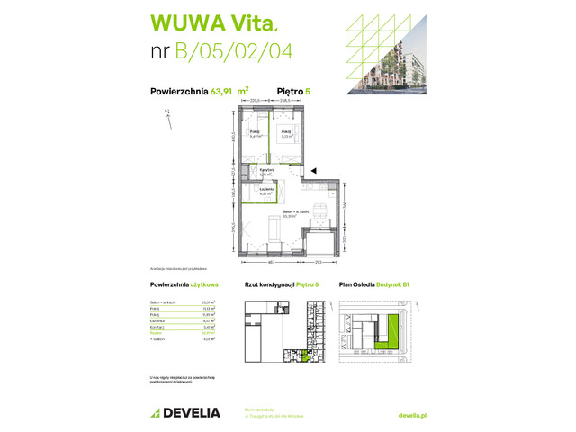 Mieszkanie w inwestycji WUWA Vita, symbol B.05.02.04 » nportal.pl