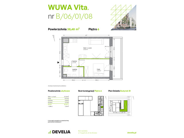 Mieszkanie w inwestycji WUWA Vita, symbol B.06.01.08 » nportal.pl