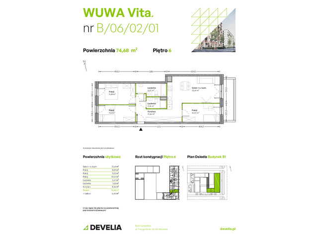 Mieszkanie w inwestycji WUWA Vita, symbol B.06.02.01 » nportal.pl