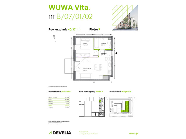 Mieszkanie w inwestycji WUWA Vita, symbol B.07.01.02 » nportal.pl