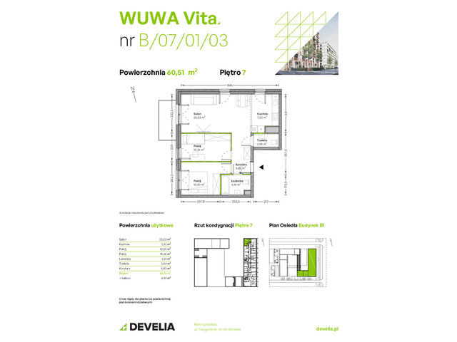 Mieszkanie w inwestycji WUWA Vita, symbol B.07.01.03 » nportal.pl