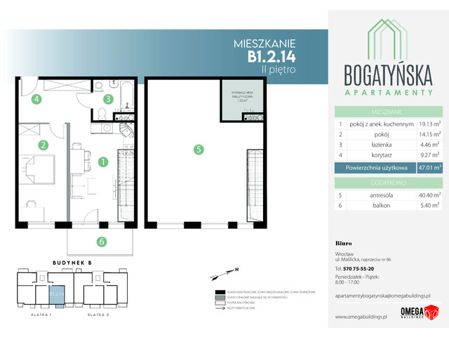 Mieszkanie w inwestycji Bogatyńska Apartamenty, symbol B1_2_14 » nportal.pl