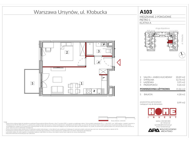 Mieszkanie w inwestycji Enklawa Ursynów, symbol A103 » nportal.pl