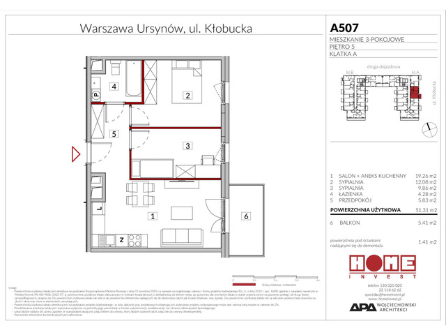 Mieszkanie w inwestycji Enklawa Ursynów, symbol A507 » nportal.pl