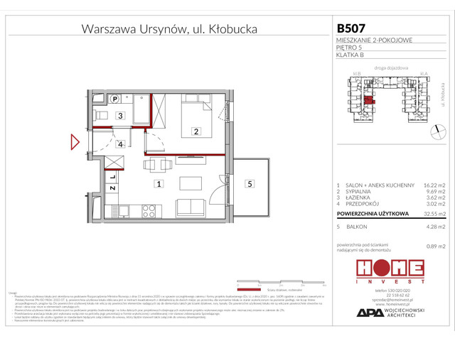 Mieszkanie w inwestycji Enklawa Ursynów, symbol B507 » nportal.pl