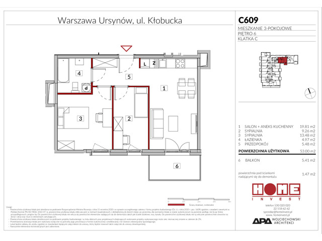 Mieszkanie w inwestycji Enklawa Ursynów, symbol C609 » nportal.pl