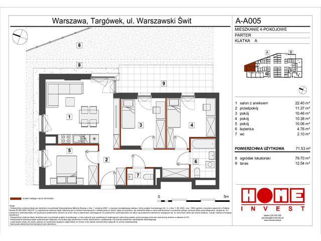 Mieszkanie w inwestycji Warszawski Świt VII, symbol A-A005 » nportal.pl