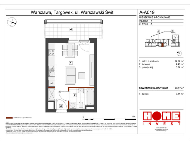 Mieszkanie w inwestycji Warszawski Świt VII, symbol A-A019 » nportal.pl