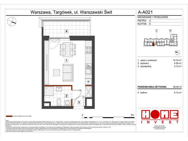 Mieszkanie w inwestycji Warszawski Świt VII, symbol A-A021 » nportal.pl