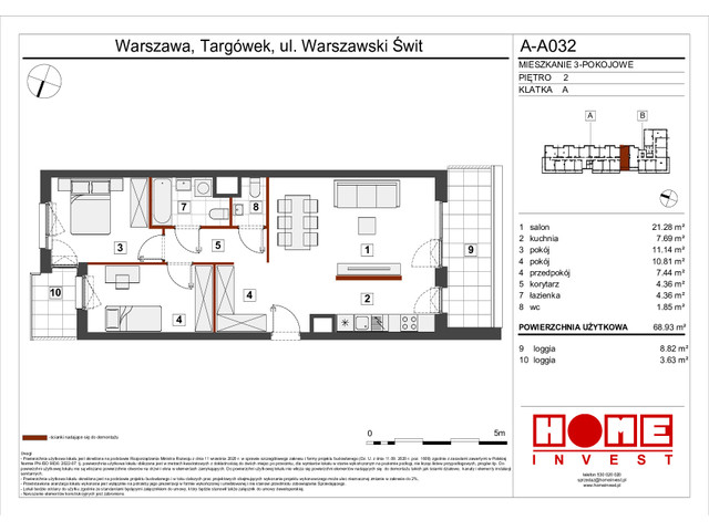 Mieszkanie w inwestycji Warszawski Świt VII, symbol A-A032 » nportal.pl