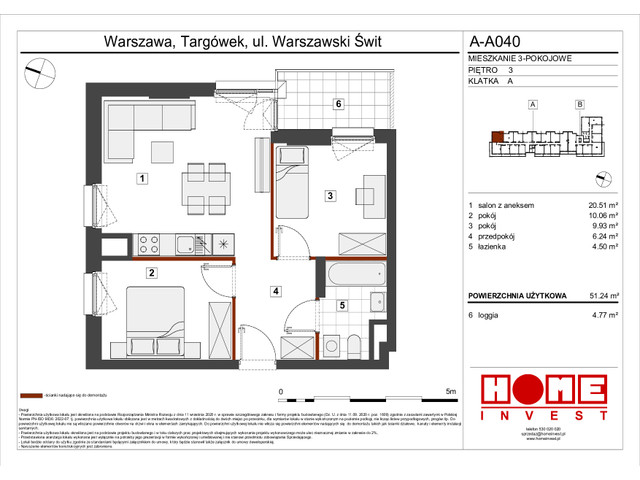 Mieszkanie w inwestycji Warszawski Świt VII, symbol A-A040 » nportal.pl