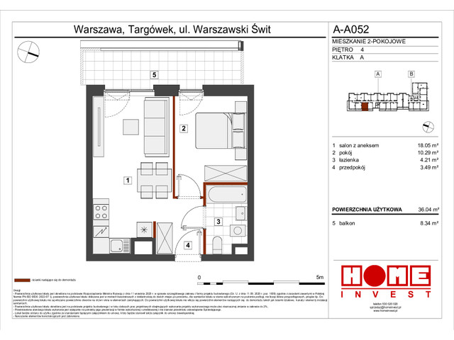 Mieszkanie w inwestycji Warszawski Świt VII, symbol A-A052 » nportal.pl