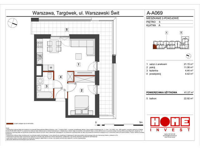 Mieszkanie w inwestycji Warszawski Świt VII, symbol A-A069 » nportal.pl