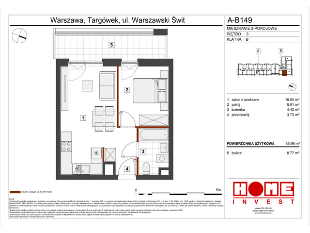 Mieszkanie w inwestycji Warszawski Świt VII, symbol A-B149 » nportal.pl