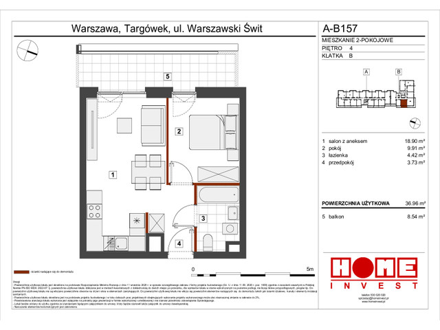 Mieszkanie w inwestycji Warszawski Świt VII, symbol A-B157 » nportal.pl