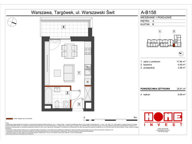 Mieszkanie w inwestycji Warszawski Świt VII, symbol A-B158 » nportal.pl