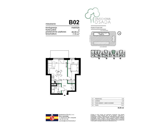 Mieszkanie w inwestycji Orzechowa Osada, budynek II Etap, symbol 2.B02 » nportal.pl