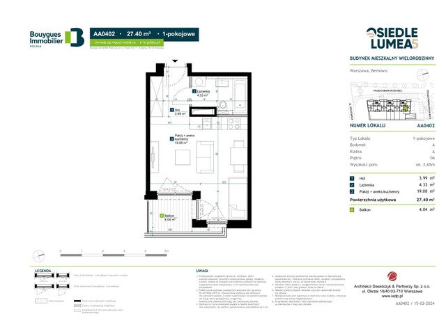 Mieszkanie w inwestycji Osiedle Lumea 5, symbol AA0402 » nportal.pl