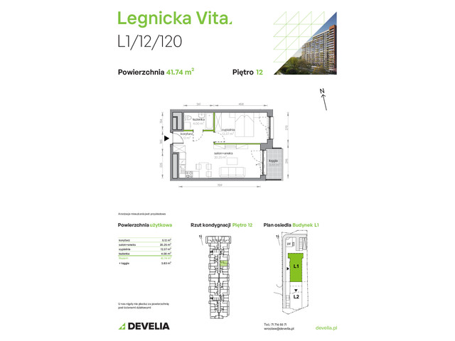 Mieszkanie w inwestycji Legnicka Vita, symbol L1/12/120 » nportal.pl