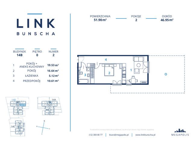 Mieszkanie w inwestycji LINK BUNSCHA, symbol 14b_2 » nportal.pl