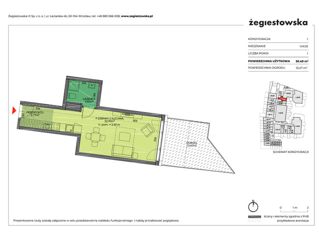 Mieszkanie w inwestycji Żegiestowska III, symbol 1.M.03 » nportal.pl