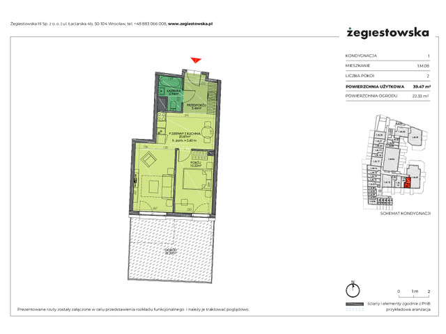 Mieszkanie w inwestycji Żegiestowska III, symbol 1.M.08 » nportal.pl