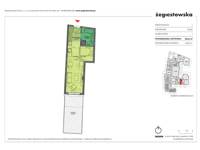 Mieszkanie w inwestycji Żegiestowska III, symbol 1.M.09 » nportal.pl