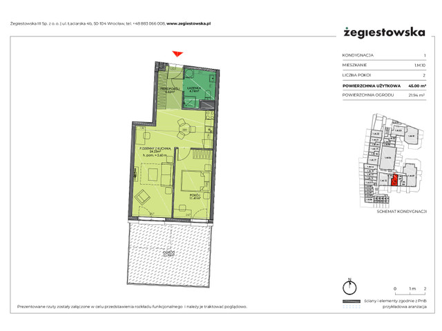 Mieszkanie w inwestycji Żegiestowska III, symbol 1.M.10 » nportal.pl