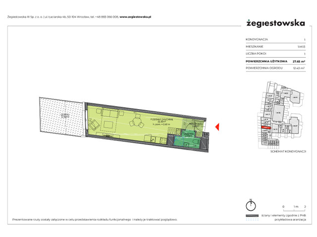 Mieszkanie w inwestycji Żegiestowska III, symbol 1.M.13 » nportal.pl